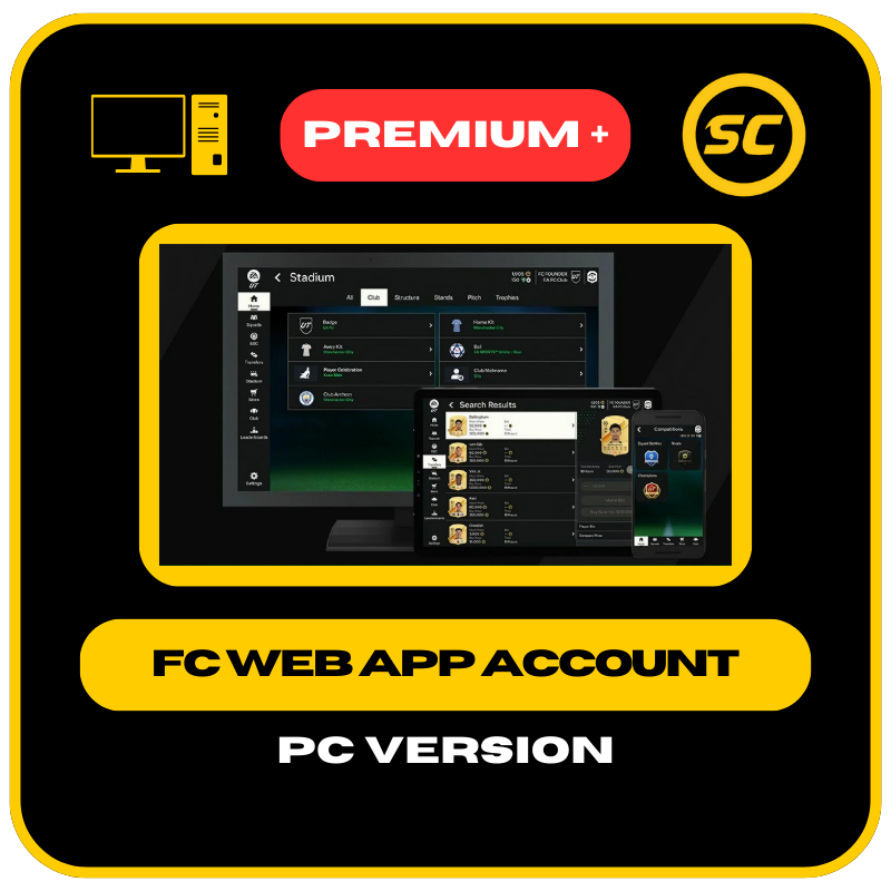 FC 25 - unlocked WebApp account - PC platform (UT Champions played and min. 40k match earnings)